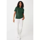Tricou la baza gatului, Unisex, maneca scurta, iqoniq, 2401E13389, Bumbac, Verde forest, XL