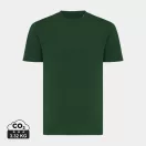 Tricou la baza gatului, Unisex, maneca scurta, iqoniq, 2401E13389, Bumbac, Verde forest, XL