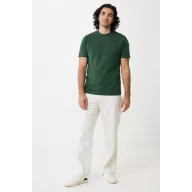   Tricou la baza gatului, Unisex, maneca scurta, iqoniq, 2401E13390, Bumbac, Verde forest, XS