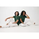 Tricou la baza gatului, Unisex, maneca scurta, iqoniq, 2401E13391, Bumbac, Verde forest, XXL