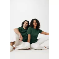   Tricou la baza gatului, Unisex, maneca scurta, iqoniq, 2401E13392, Bumbac, Verde forest, 3XL
