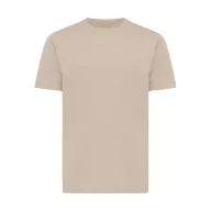   Tricou cu maneca scurta, la baza gatului, Casual, Unisex, iqoniq, 2410E19416, Bumbac, Crem dessert, XS