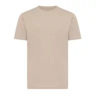   Tricou cu maneca scurta, la baza gatului, Casual, Unisex, iqoniq, 2410E19416, Bumbac, Crem dessert, XS