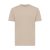 Tricou cu maneca scurta, la baza gatului, Casual, Unisex, iqoniq, 2410E19419, Bumbac, Crem dessert, XXS