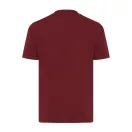 Tricou la baza gatului, Unisex, maneca scurta, iqoniq, 2401E13398, Bumbac, Burgundy, XXL