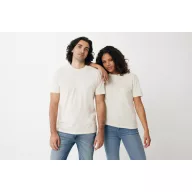   Tricou la baza gatului, Unisex, maneca scurta, iqoniq, 2401E13400, Bumbac, Crem naturraw, 4XL