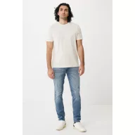   Tricou la baza gatului, Unisex, maneca scurta, iqoniq, 2401E13408, Bumbac, Crem naturraw, 3XL