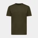 Tricou cu maneca scurta, la baza gatului, Casual, Unisex, iqoniq, 2410E19429, Bumbac, Kaki, L