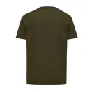 Tricou cu maneca scurta, la baza gatului, Casual, Unisex, iqoniq, 2410E19429, Bumbac, Kaki, L