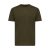 Tricou cu maneca scurta, la baza gatului, Casual, Unisex, iqoniq, 2410E19433, Bumbac, Kaki, XS