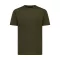 Tricou cu maneca scurta, la baza gatului, Casual, Unisex, iqoniq, 2410E19433, Bumbac, Kaki, XS