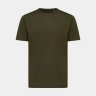  Tricou cu maneca scurta, la baza gatului, Casual, Unisex, iqoniq, 2410E19434, Bumbac, Kaki, XXL