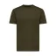 Tricou cu maneca scurta, la baza gatului, Casual, Unisex, iqoniq, 2410E19436, Bumbac, Kaki, XXS