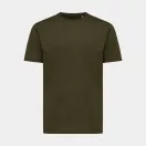 Tricou cu maneca scurta, la baza gatului, Casual, Unisex, iqoniq, 2410E19436, Bumbac, Kaki, XXS