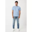 Tricou la baza gatului, Unisex, maneca scurta, iqoniq, 2401E13416, Bumbac, Albastru sky, L