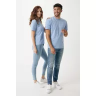   Tricou la baza gatului, Unisex, maneca scurta, iqoniq, 2401E13417, Bumbac, Albastru sky, M