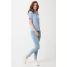 Tricou la baza gatului, Unisex, maneca scurta, iqoniq, 2401E13418, Bumbac, Albastru sky, S