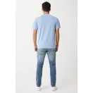 Tricou la baza gatului, Unisex, maneca scurta, iqoniq, 2401E13418, Bumbac, Albastru sky, S