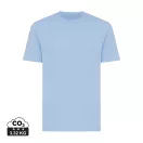 Tricou la baza gatului, Unisex, maneca scurta, iqoniq, 2401E13421, Bumbac, Albastru sky, XXL