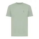 Tricou la baza gatului, Unisex, maneca scurta, iqoniq, 2401E13427, Bumbac, Verde ice, XS
