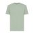 Tricou cu maneca scurta, la baza gatului, Casual, Unisex, iqoniq, 2410E19420, Bumbac, Verde ice, XXS