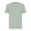 Tricou la baza gatului, Unisex, maneca scurta, iqoniq, 2401E13429, Bumbac, Verde ice, 3XL