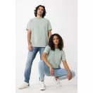 Tricou la baza gatului, Unisex, maneca scurta, iqoniq, 2401E13429, Bumbac, Verde ice, 3XL