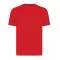 Tricou la baza gatului, Unisex, maneca scurta, iqoniq, 2401E13435, Bumbac, Rosu, XXL