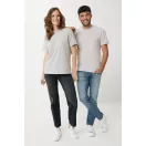 Tricou la baza gatului, Unisex, maneca scurta, iqoniq, 2401E13441, Bumbac, Gri light, S