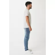   Tricou la baza gatului, Unisex, maneca scurta, iqoniq, 2401E13441, Bumbac, Gri light, S