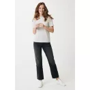 Tricou la baza gatului, Unisex, maneca scurta, iqoniq, 2401E13441, Bumbac, Gri light, S