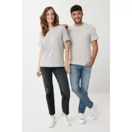   Tricou la baza gatului, Unisex, maneca scurta, iqoniq, 2401E13444, Bumbac, Gri light, XXL