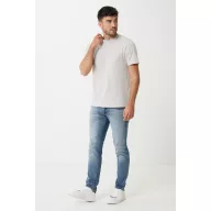  Tricou la baza gatului, Unisex, maneca scurta, iqoniq, 2401E13445, Bumbac, Gri light, 3XL