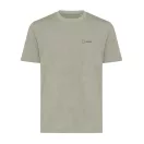 Tricou la baza gatului, Unisex, maneca scurta, iqoniq, 2401E13452, Bumbac, Verde light, 3XL
