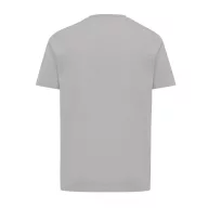   Tricou cu maneca scurta, la baza gatului, Casual, Unisex, iqoniq, 2410E19438, Bumbac, Gri light anthracite, M
