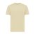 Tricou cu maneca scurta, la baza gatului, Casual, Unisex, iqoniq, 2410E19397, Bumbac, Galben crem, L