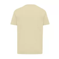   Tricou cu maneca scurta, la baza gatului, Casual, Unisex, iqoniq, 2410E19402, Bumbac, Galben crem, XXL