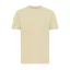 Tricou cu maneca scurta, la baza gatului, Casual, Unisex, iqoniq, 2410E19404, Bumbac, Galben crem, XXS