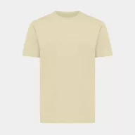   Tricou cu maneca scurta, la baza gatului, Casual, Unisex, iqoniq, 2410E19404, Bumbac, Galben crem, XXS