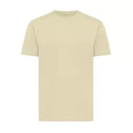   Tricou cu maneca scurta, la baza gatului, Casual, Unisex, iqoniq, 2410E19404, Bumbac, Galben crem, XXS