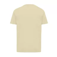   Tricou cu maneca scurta, la baza gatului, Casual, Unisex, iqoniq, 2410E19404, Bumbac, Galben crem, XXS