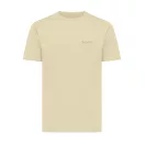 Tricou cu maneca scurta, la baza gatului, Casual, Unisex, iqoniq, 2410E19403, Bumbac, Galben crem, 3XL
