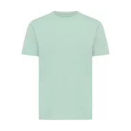   Tricou cu maneca scurta, la baza gatului, Casual, Unisex, iqoniq, 2410E19406, Bumbac, Verde mint, M
