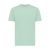 Tricou cu maneca scurta, la baza gatului, Casual, Unisex, iqoniq, 2410E19406, Bumbac, Verde mint, M