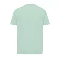   Tricou cu maneca scurta, la baza gatului, Casual, Unisex, iqoniq, 2410E19408, Bumbac, Verde mint, XL