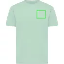 Tricou, Unisex, 2502E10428, iqoniq, Bumbac, Albastru mint, XXS