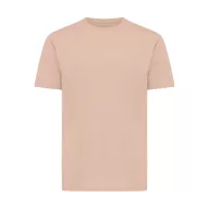   Tricou cu maneca scurta, la baza gatului, Casual, Unisex, iqoniq, 2410E19461, Bumbac, Portocaliu peach, XL
