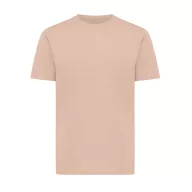   Tricou cu maneca scurta, la baza gatului, Casual, Unisex, iqoniq, 2410E19461, Bumbac, Portocaliu peach, XL
