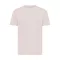 Tricou cu maneca scurta, la baza gatului, Casual, Unisex, iqoniq, 2410E19390, Bumbac, Roz cloud, L