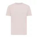 Tricou cu maneca scurta, la baza gatului, Casual, Unisex, iqoniq, 2410E19390, Bumbac, Roz cloud, L